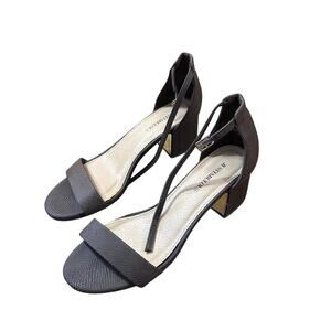JustFab Espresso Kasha Heeled Sandal Size 8